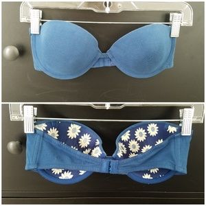 Cotton Strapless Bra 34C
